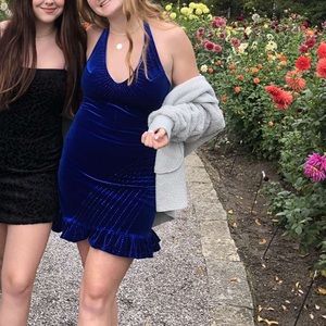 Handmade custom halter formal dress